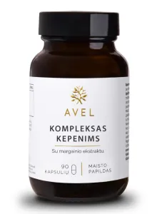Maisto papildas AVEL KOMPLEKSAS KEPENIMS su margainio ekstraktu kapsulės N90