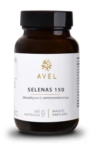 Maisto papildas AVEL SELENAS 150 bioaktyvus L-selenometioninas kapsulės N120