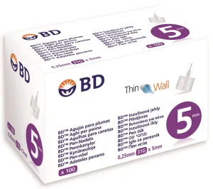 Adatos insulino injektoriams 31G BD Pen  0,25x5mm N100