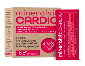 Maisto papildas mineralvit CARDIO milteliai N20