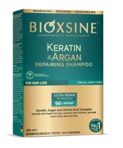 BIOXSINE Keratin&Argan atstatomasis plaukų šampūnas 300ml