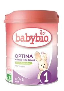 BABYBIO ekologiškas pieno mišinys Optima 1 (0 - 6 mėn.) 800g