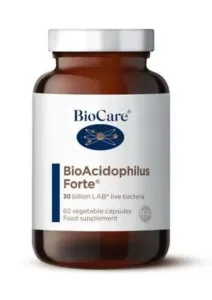 Maisto papildas BioCare Acidophilus Forte gyvosios bakterijos N60