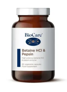 Maisto papildas BioCare Betaino hidrochlorido ir Pepsino fermentai N90