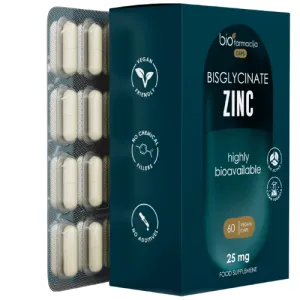 Maisto papildas Biofarmacija CAPS BISGLYCINATE ZINC 25mg kapsulės N60
