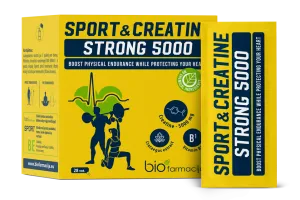 Maisto papildas SPORT&CREATINE STRONG 5000 5.05g milteliai pakeliuose N28