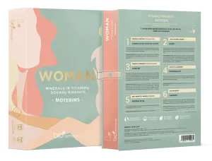 Maisto papildas mineralų ir vitaminų dovanų rinkinys moterims WOMAN