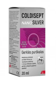 COLDISEPT nanoSilver gerklės purškalas 20ml