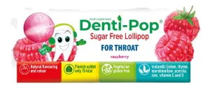 DENTI-POP aviečių skonio čiulpinukas "Sveikai gerklei"
