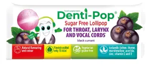DENTI-POP juodųjų serbentų skonio čiulpinukas "Sveikai gerklei"