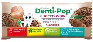 DENTI-POP kakavos skonio čiulpinukas su vitaminu D ir K
