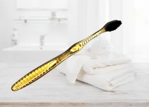 Dantų šepetėlis su ŠUNGITU (gelsvas)