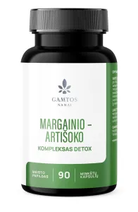 Maisto papildas GAMTOS NAMAI Margainio - Artišoko kompleksas DETOX kapsulės N90