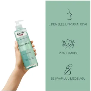 EUCERIN DermoPure prausimosi gelis į aknę linkusiai odai 400ml