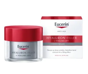 EUCERIN Hyaluron Filler + Volume - Lift naktinis kremas brandžiai odai 50ml