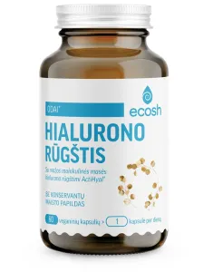 Maisto papildas ECOSH Hialurono rūgštis su ActiHyal® 250 mg kapsulės N60