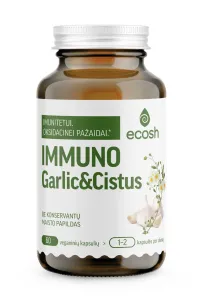 Maisto papildas ECOSH Immuno Garlic&Cistus kapsulės N60