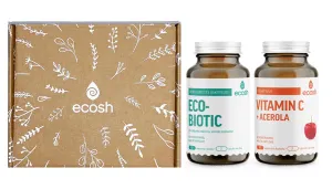 ECOSH maisto papildų rinkinys šeimai: Ecobiotic N90 + Vitaminas C su acerola N90
