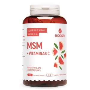 Maisto papildas ECOSH MSM + vitaminas C N160