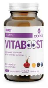 Maisto papildas vaikams ECOSH Kids Vitaboost kapsulės N90