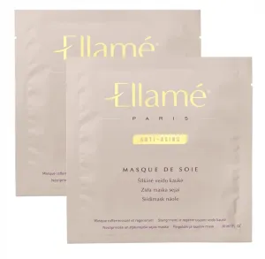 ELLAME stangrinamoji šilkinė veido kaukė ANTI-AGING, 2 vnt.