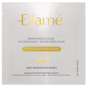 ELLAME šilkinė veido kaukė Refreshing Complex 1 vnt.