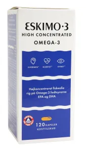Maisto papildas ESKIO-3 HIGH concentrated OMEGA-3 žuvų taukai N120