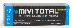 Maisto papildas MIVITOTAL Bruss multivitaminai šnypščiosios tabletės N15