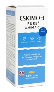 Maisto papildas ESKIO-3 PURE OMEGA-3 žuvų taukai N120