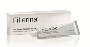 FILLERINA paakių ir lūpų kremas su 6 hialurono rūgštimis ir peptidais 2 lygis 15ml