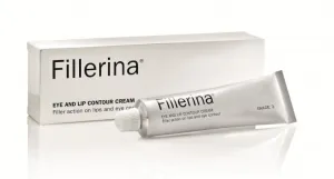 FILLERINA paakių ir lūpų kremas su 6 hialurono rūgštimis ir peptidais 3 lygis 15ml