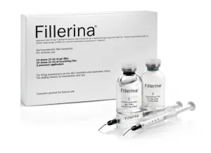 FILLERINA dermatologinio kosmetinio užpildo rinkinys su 6 hialurono rūgštimis ir peptidais 3 lygis