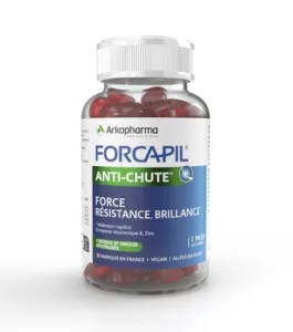 Maisto papildas FORCAPIL Anti Chute guminukai nuo plaukų slinkimo N60