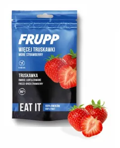 FRUPP liofilizuotų braškių gabalėliai 13g