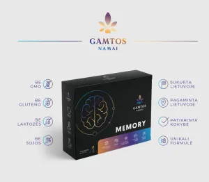 Maisto papildas GAMTOS NAMAI Memory Shots buteliukuose 25ml N14