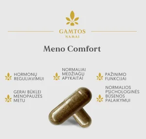Maisto papildas GAMTOS NAMAI Meno Comfort kapsulės N60