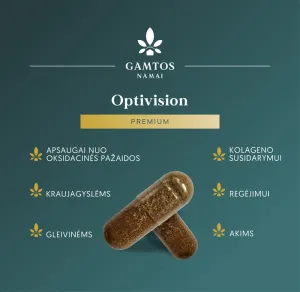 Maisto papildas GAMTOS NAMAI Optivision kapsulės N30