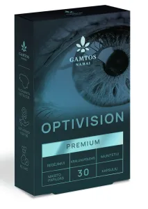 Maisto papildas GAMTOS NAMAI Optivision kapsulės N30