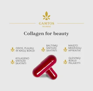 Maisto papildas GAMTOS NAMAI COLLAGEN FOR BEAUTY N90