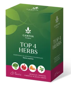 Maisto papildas GAMTOS NAMAI TOP 4 Herbs N30