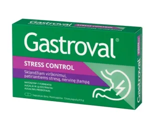 Maisto papildas Gastroval Stress Control kietosios kapsulės N15