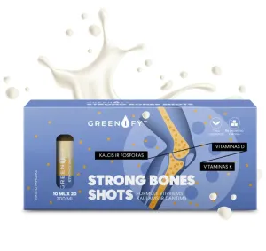 Maisto papildas GREENIFY Strong bones shots stipriems kaulams ir dantims N20