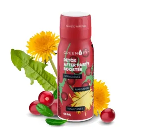 Maisto papildas GREENIFY Detox after party booster virškinimo sistemai, skrandžiui, kepenims 60ml  N1