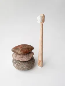 GREEN WHALE bambukinis dantų šepetėlis minkštais šereliais vaikams