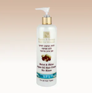 Nenuplaunamas drėkinamasis-maitinamasis kremas plaukų formavimui su argano aliejumi H&B 350ml