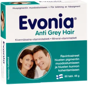 Maisto papildas HANKINTATUKKU EVONIA ANTI GREY HAIR N60