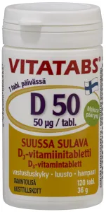 Maisto papildas HANKINTATUKKU VITATABS D50 PEAR N120