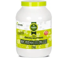 HEALTHY CHOICE išrūgų baltymų mišinys (braškių sk.) 1kg