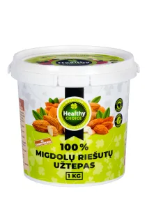 HEALTHY CHOICE 100% migdolų riešutų užtepas (gabaliukais) 1kg