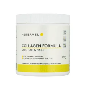 Maisto papildas HERBAVEL Collagen Formula milteliai 300g